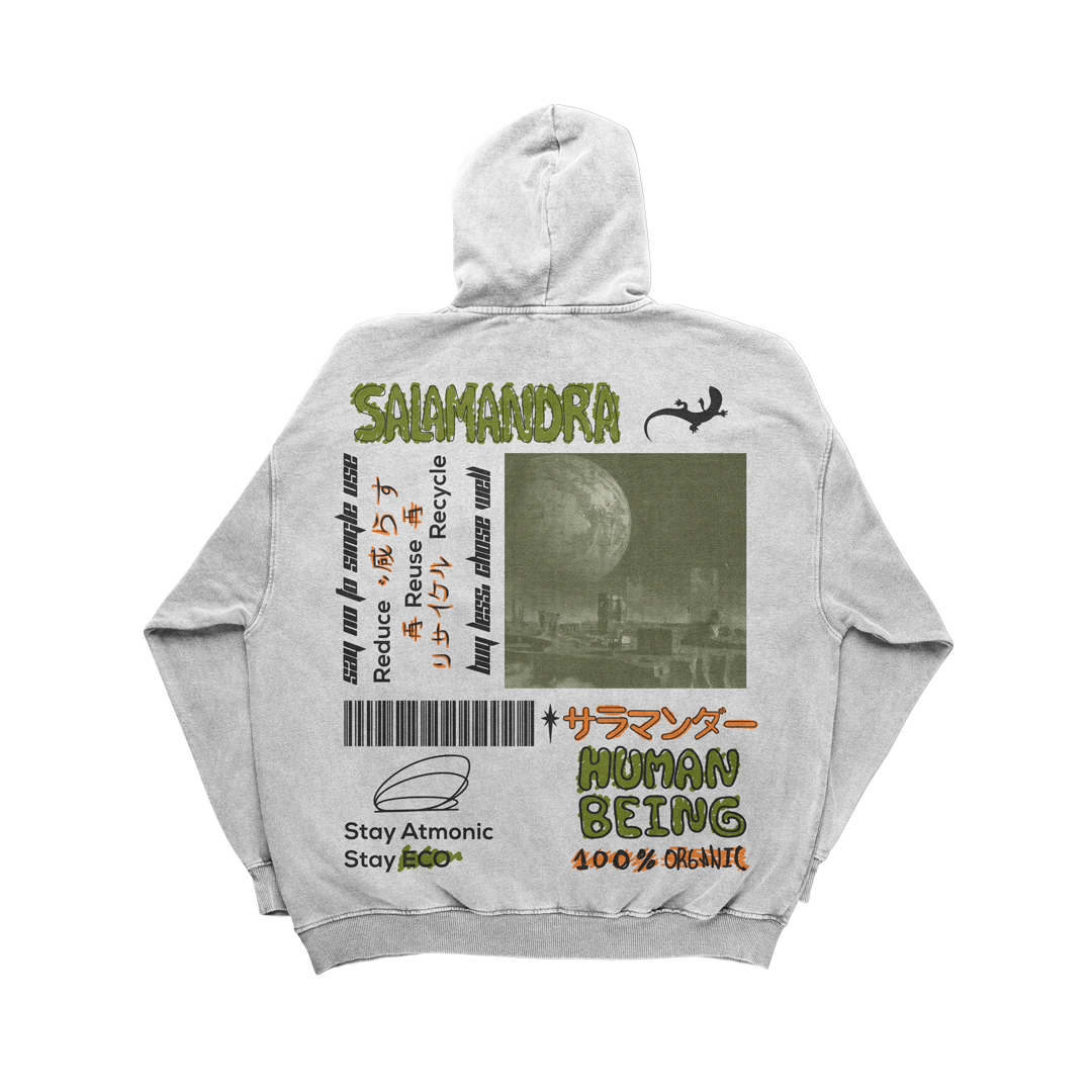 Hoodie Salamandra Retro Human
