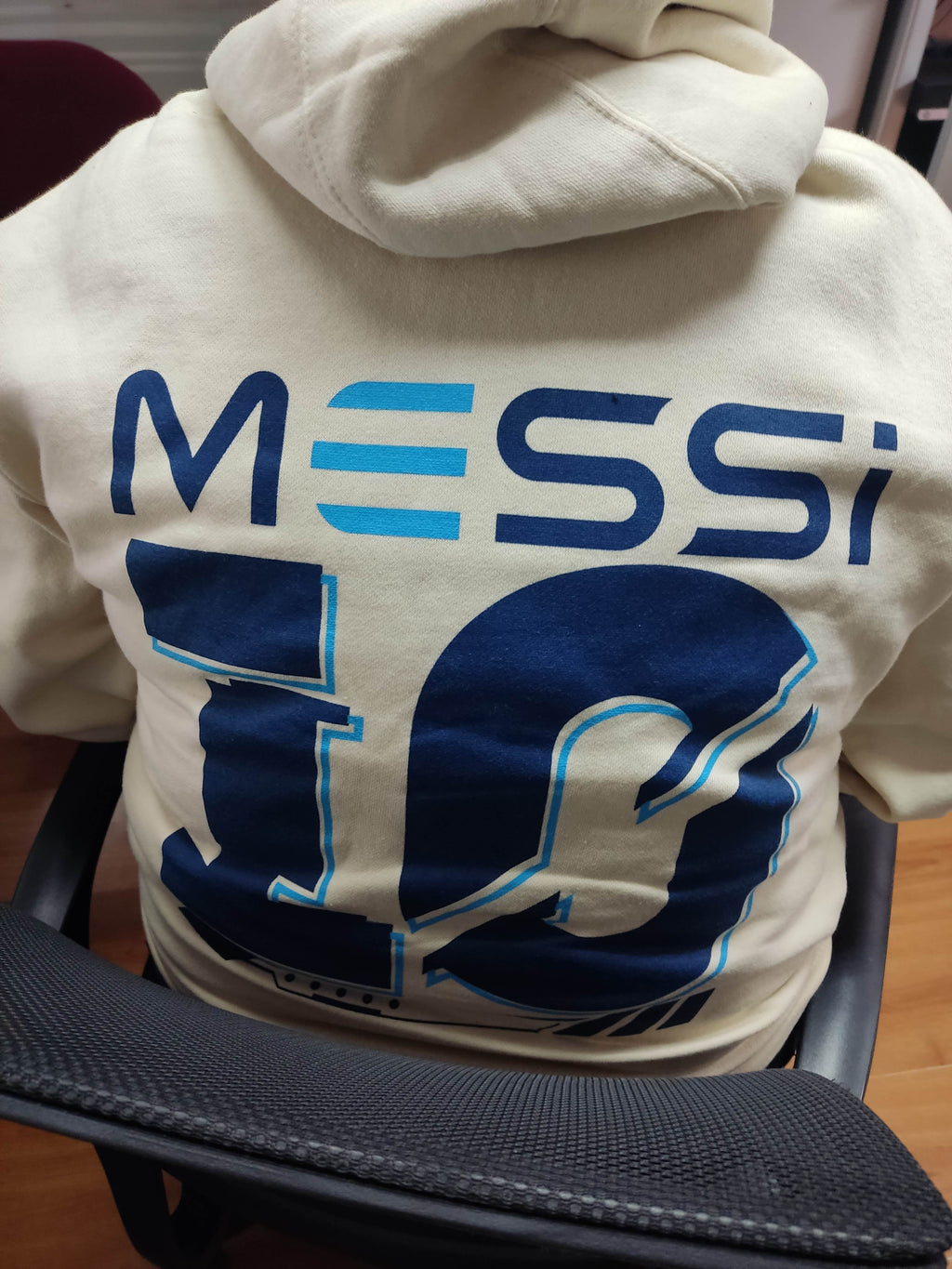Hoodie Beige Messi 10