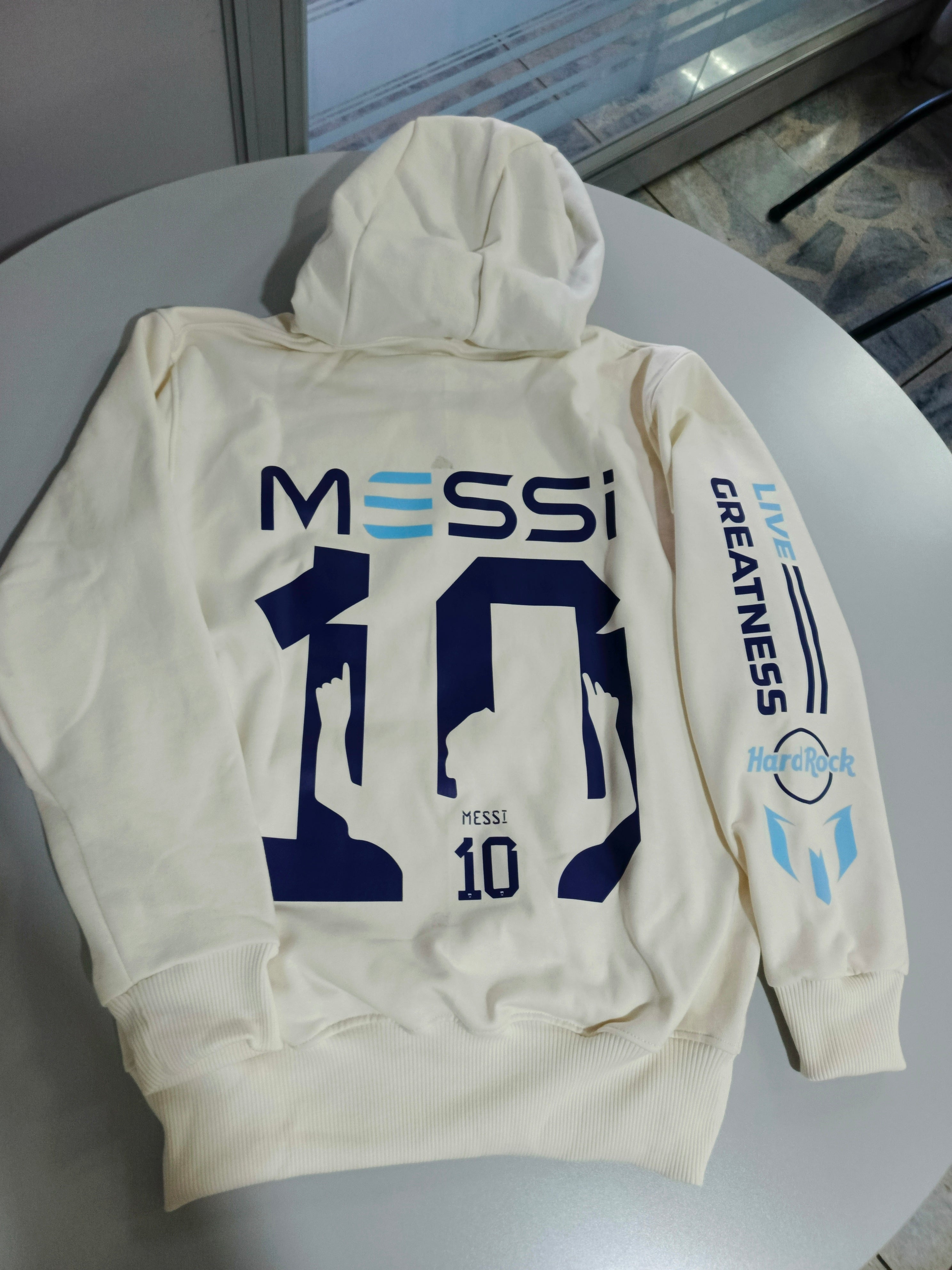 Hoodie Beige Messi 10