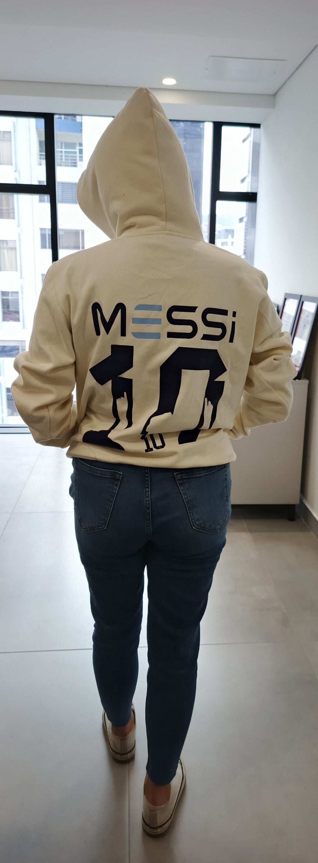 Hoodie Beige Messi 10