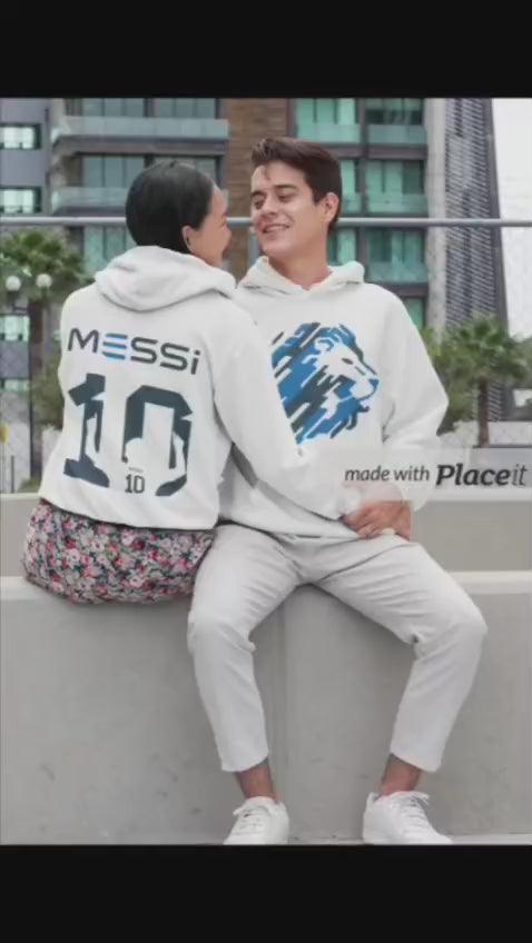 Hoodie Beige Messi 10